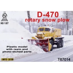 D-470 rotary snow plow, 1/87 - ZZ Modell ZZ-T87014