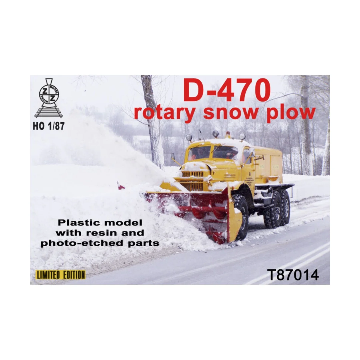D-470 rotary snow plow, 1/87 - ZZ Modell ZZ-T87014 D-470 rotary snow plow, 1/87 - ZZ Modell ZZ-T87014