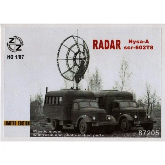 Nysa-A scr-602T8 radar, 1/87 - ZZ Modell ZZ87205 Nysa-A scr-602T8 radar, 1/87 - ZZ Modell ZZ87205
