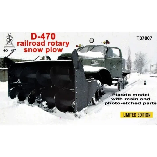 D-470 Railroad rotary snow plow, 1/87 - ZZ Modell ZZ-T87007 D-470 Railroad rotary snow plow, 1/87 - ZZ Modell ZZ-T87007