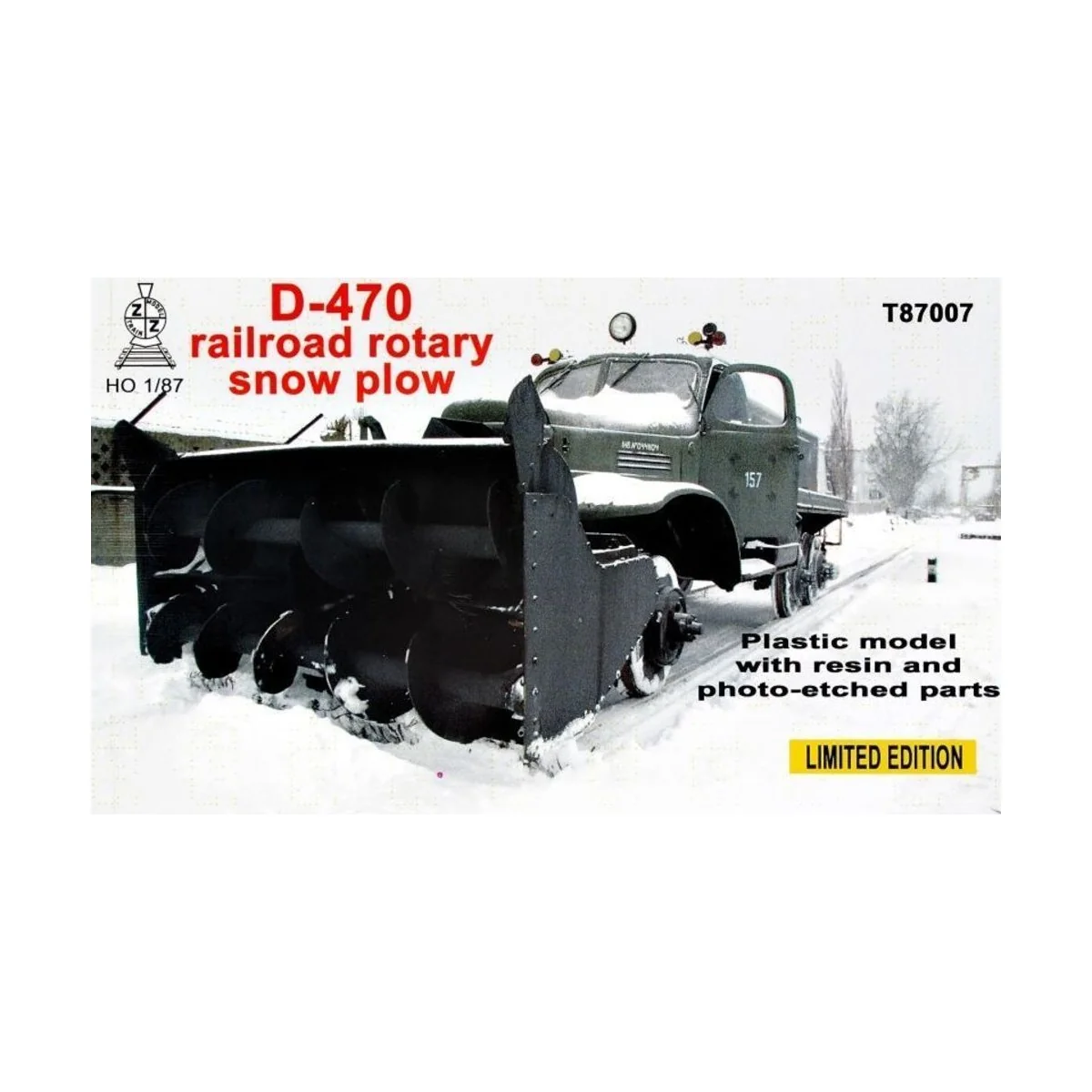 D-470 Railroad rotary snow plow - ZZ Modell ZZ-T87007