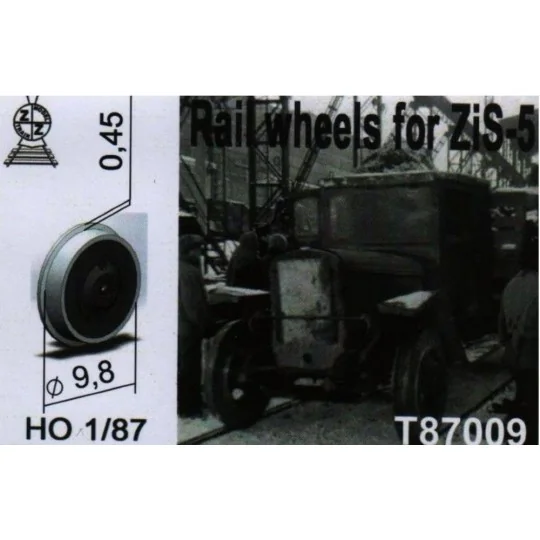 Rail wheels for ZiS-5 - ZZ Modell ZZ-T87009