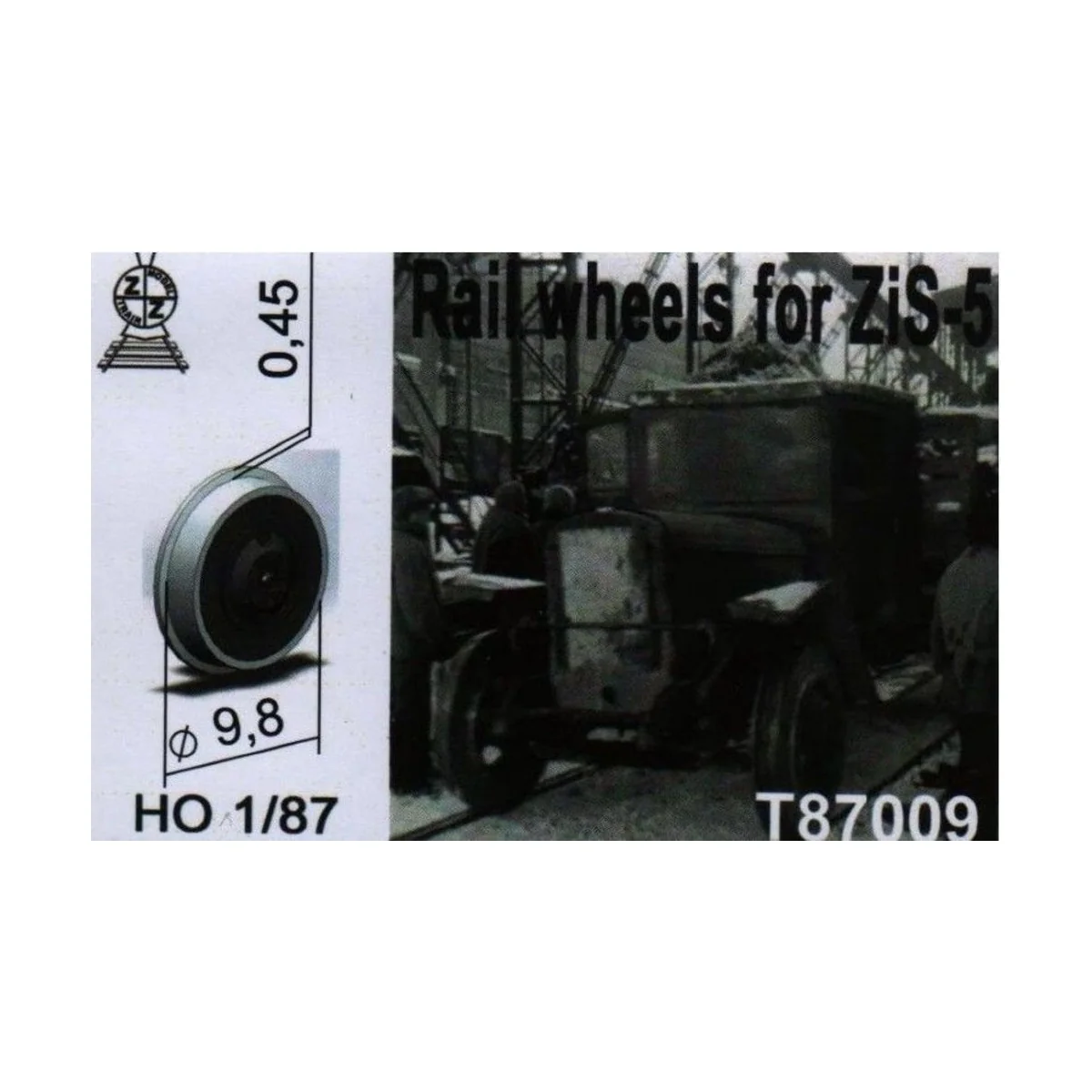 Rail wheels for ZiS-5, 1/87 - ZZ Modell ZZ-T87009