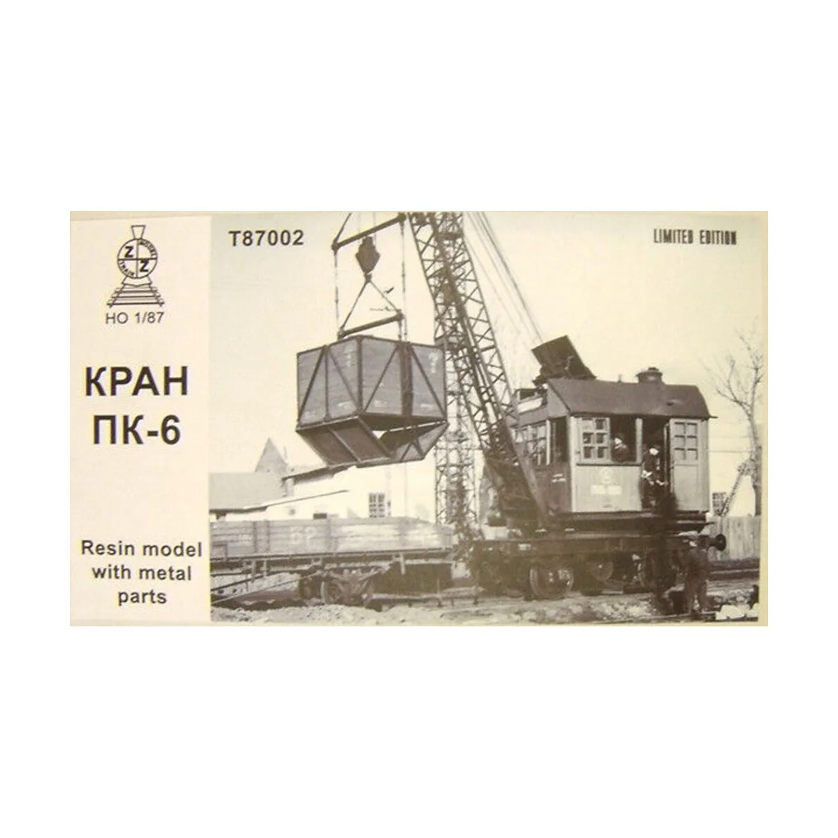 PK-6 railway crane, 1/87 - ZZ Modell ZZ-T87002