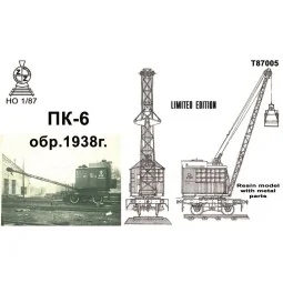 PK-6 steam railway crane lifting capacity 6 tons - ZZ Modell ZZ-T87005