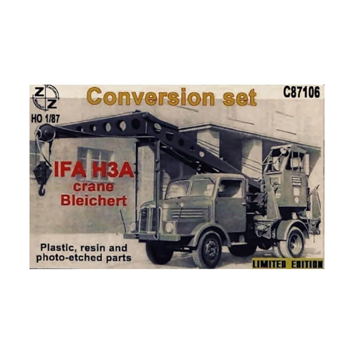 IFA H3A Crane Bleichert, Conversion Set, 1/87 - ZZ Modell ZZ-C87106 IFA H3A Crane Bleichert, Conversion Set, 1/87 - ZZ Modell ZZ-C87106