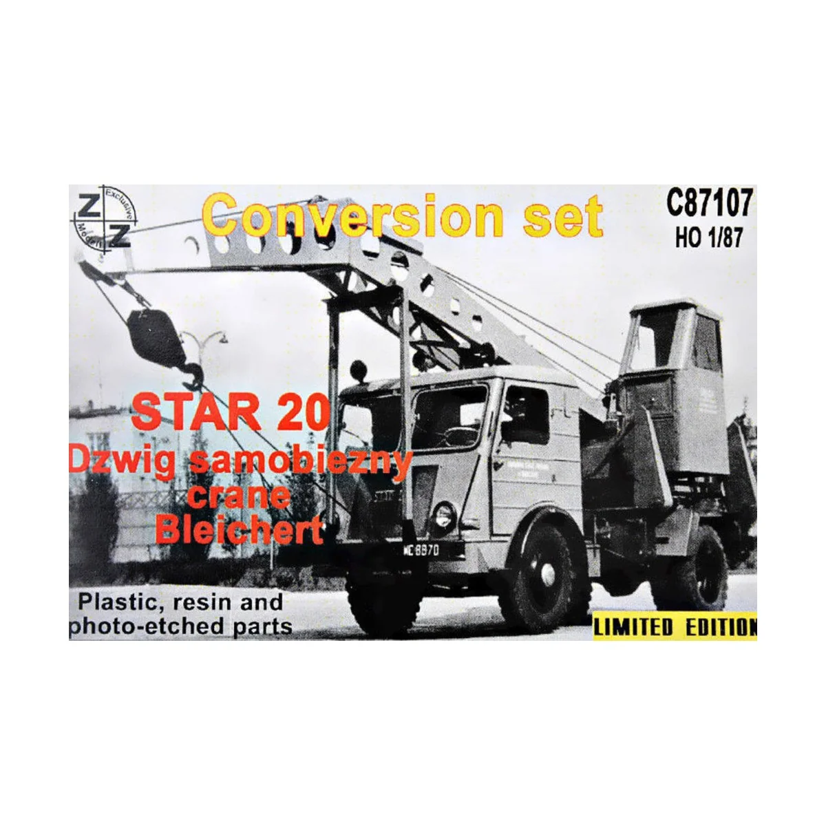 STAR 20 Crane Bleichert, Conversion Set, 1/87 - ZZ Modell ZZ-C87107