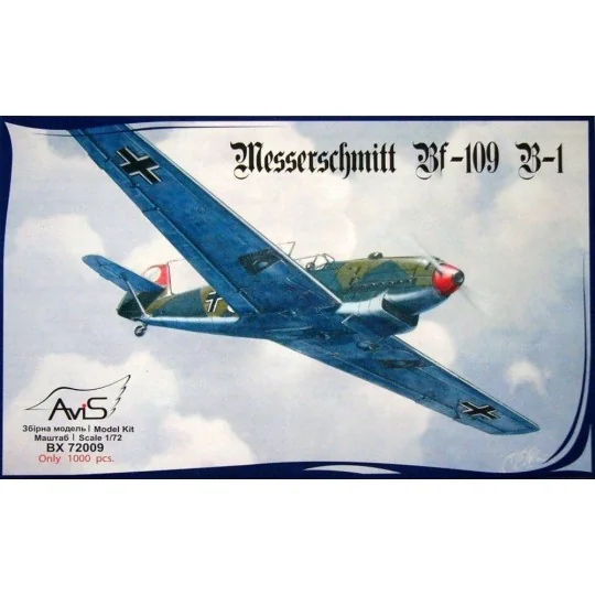 Me Bf-109 B-1 WWII German fighter, 1/72 - Avis AV72009 Me Bf-109 B-1 WWII German fighter, 1/72 - Avis AV72009