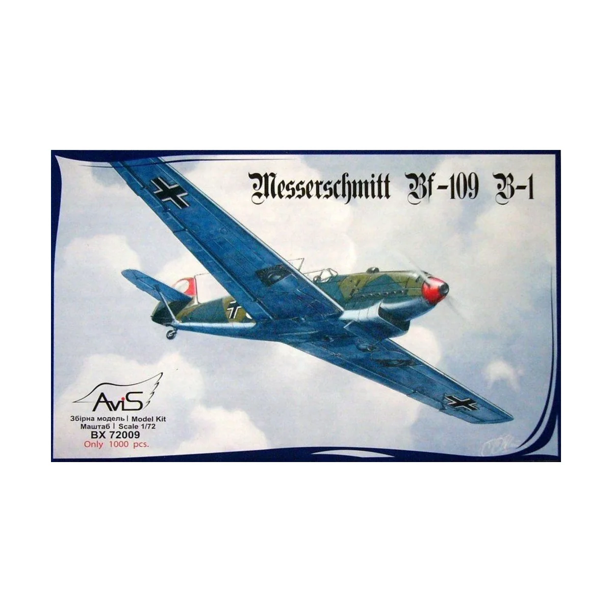 Me Bf-109 B-1 WWII German fighter - Avis AV72009