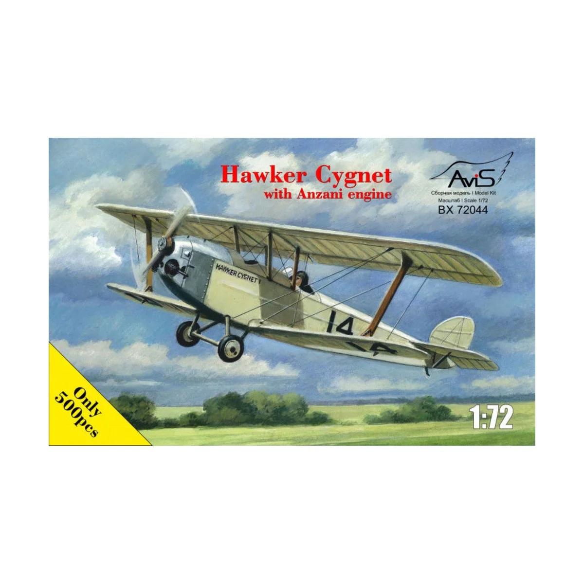 Hawker Cygnet with Anzani engine, 1/72 - Avis AV72044 Hawker Cygnet with Anzani engine, 1/72 - Avis AV72044