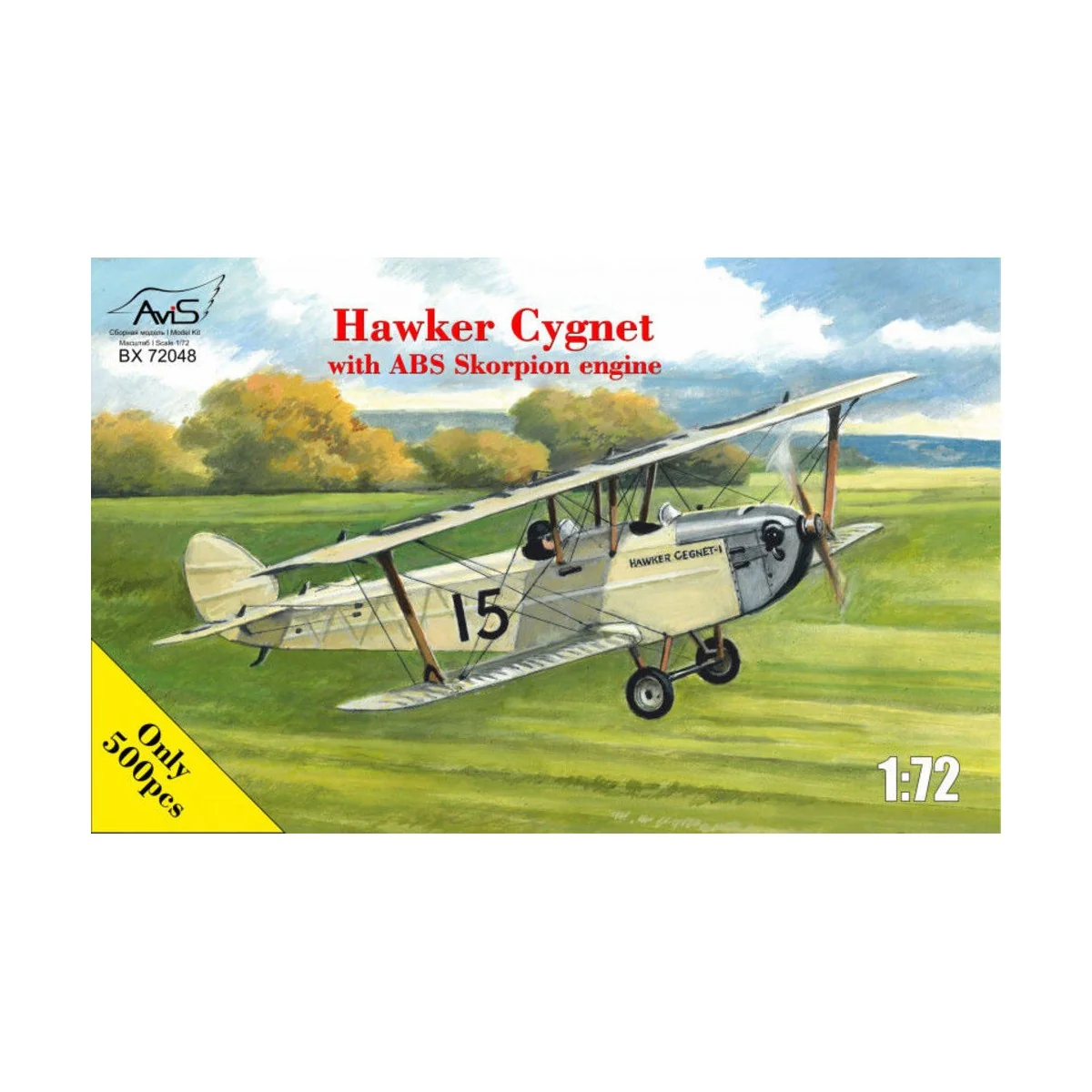 Hawker Cygnet with ABS Skorpion engine, 1/72 - Avis AV72048