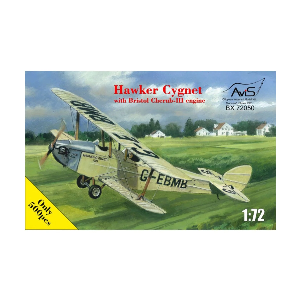 Hawker Cygnet with Bristol Cherub - III engine, 1/72 - Avis AV72050