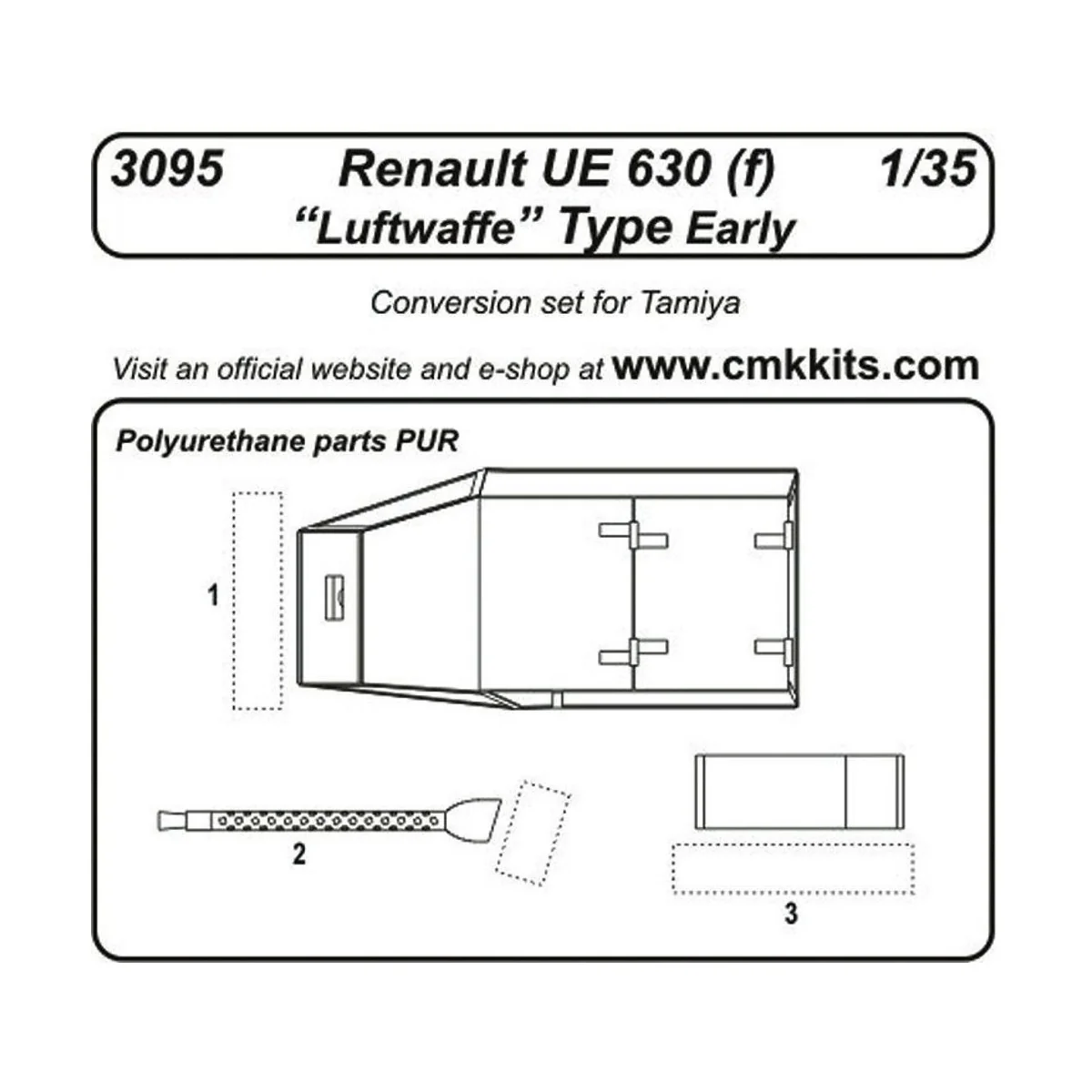 Renault UE 630 (f) Luftwaffe Type Early für Tamiya Bausatz - CMK 12...