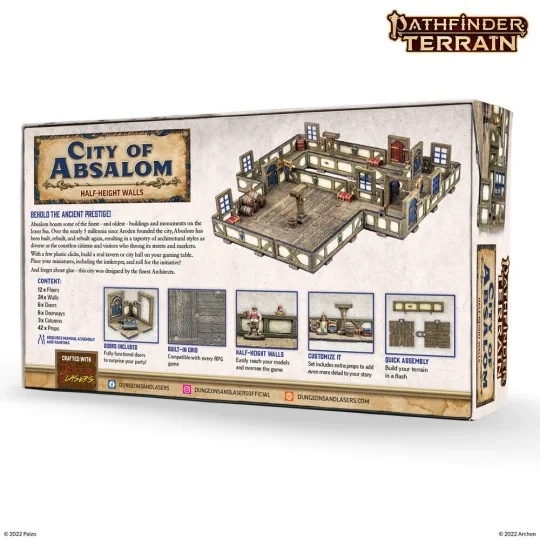 Dungeons & Lasers PATHFINDER TERRAIN: CITY OF ABSALOM - Archon Stud...