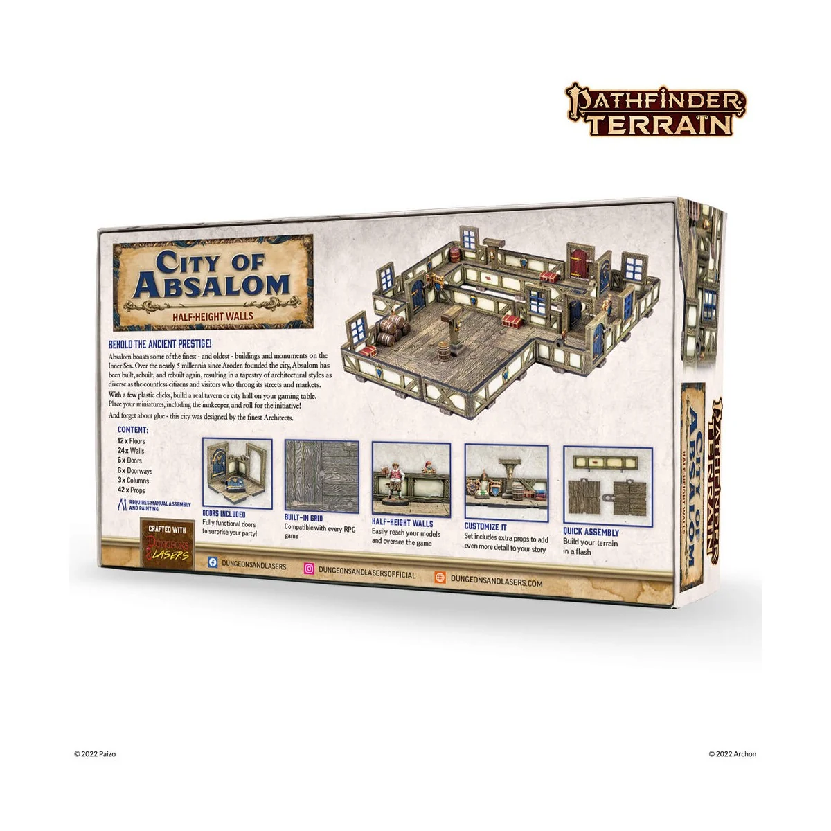 Dungeons & Lasers PATHFINDER TERRAIN: CITY OF ABSALOM - Archon Stud...