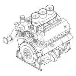 Maybach HL 230 P45 - Ger. tank engine - CMK 129-3128