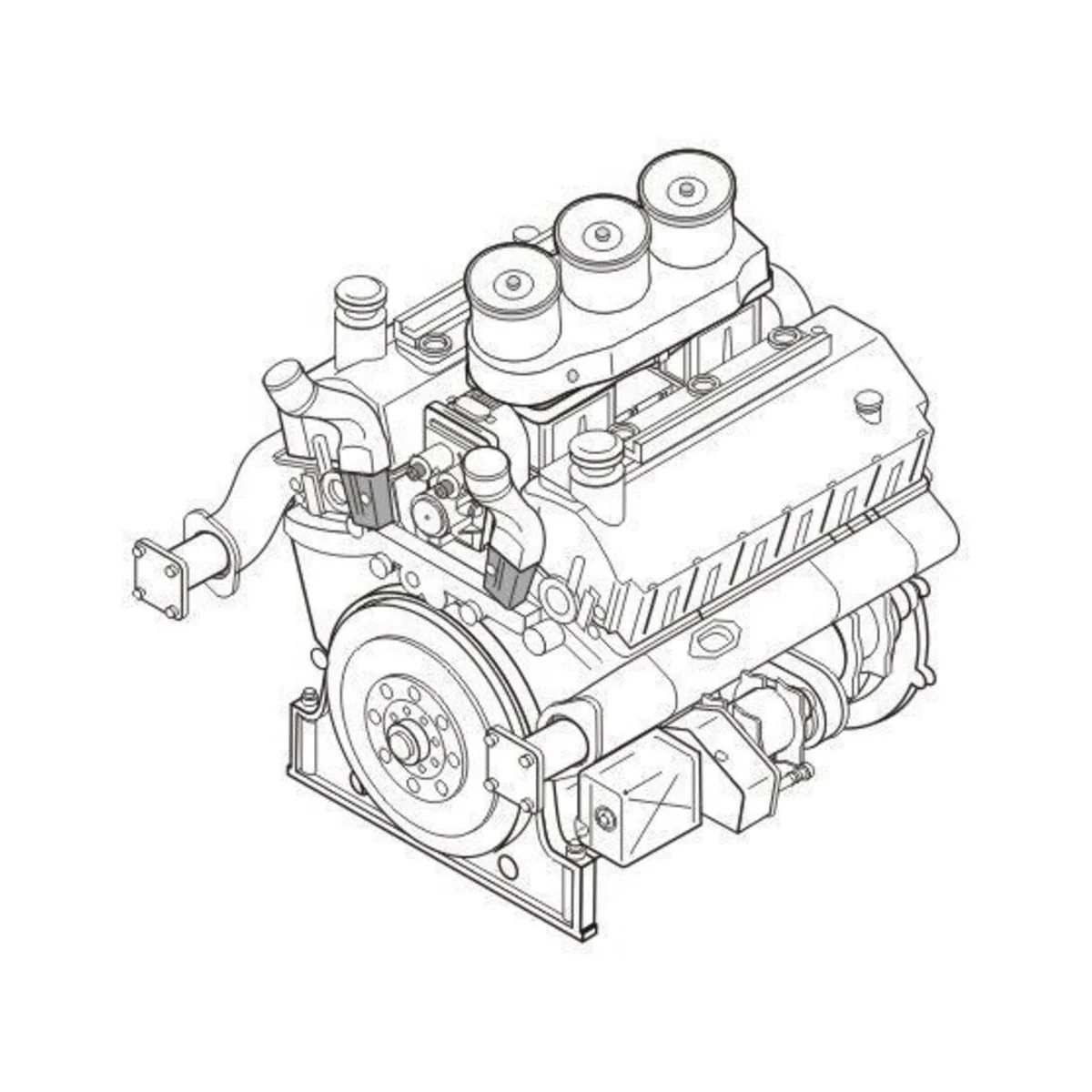 Maybach HL 230 P45 - Ger. tank engine - CMK 129-3128
