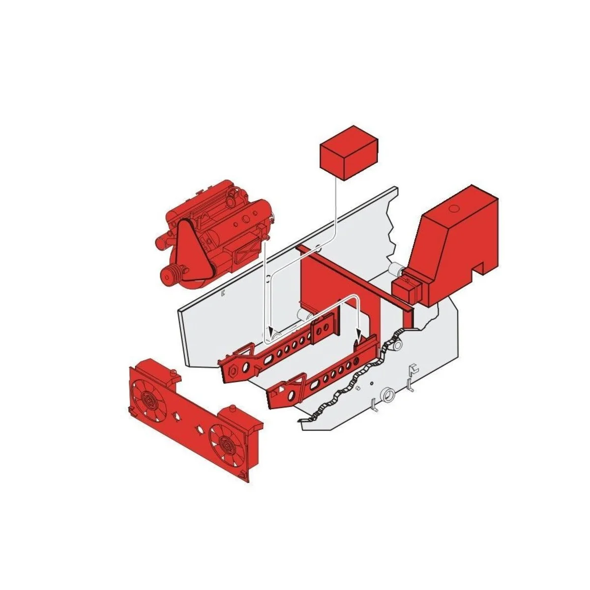 StuG III Ausf. G Engine Set for Dragon, 1/35 - CMK 129-3135