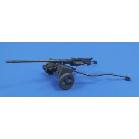 German WWII Anti-Tank Rifle Solothurn S-18/1000 w/wheeled carriage,...