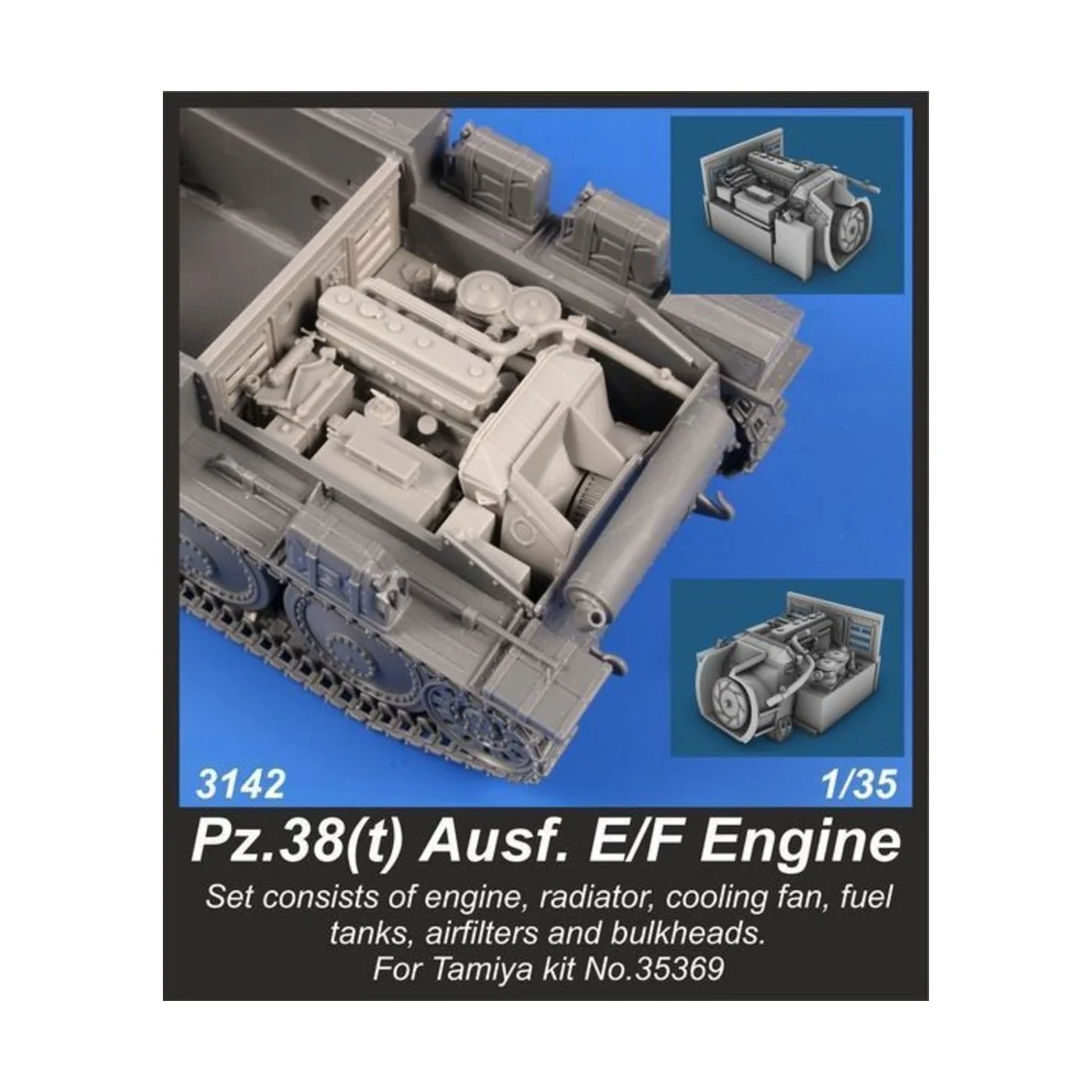 Pz.38(t) Ausf. E/F Engine Set - CMK 129-3142