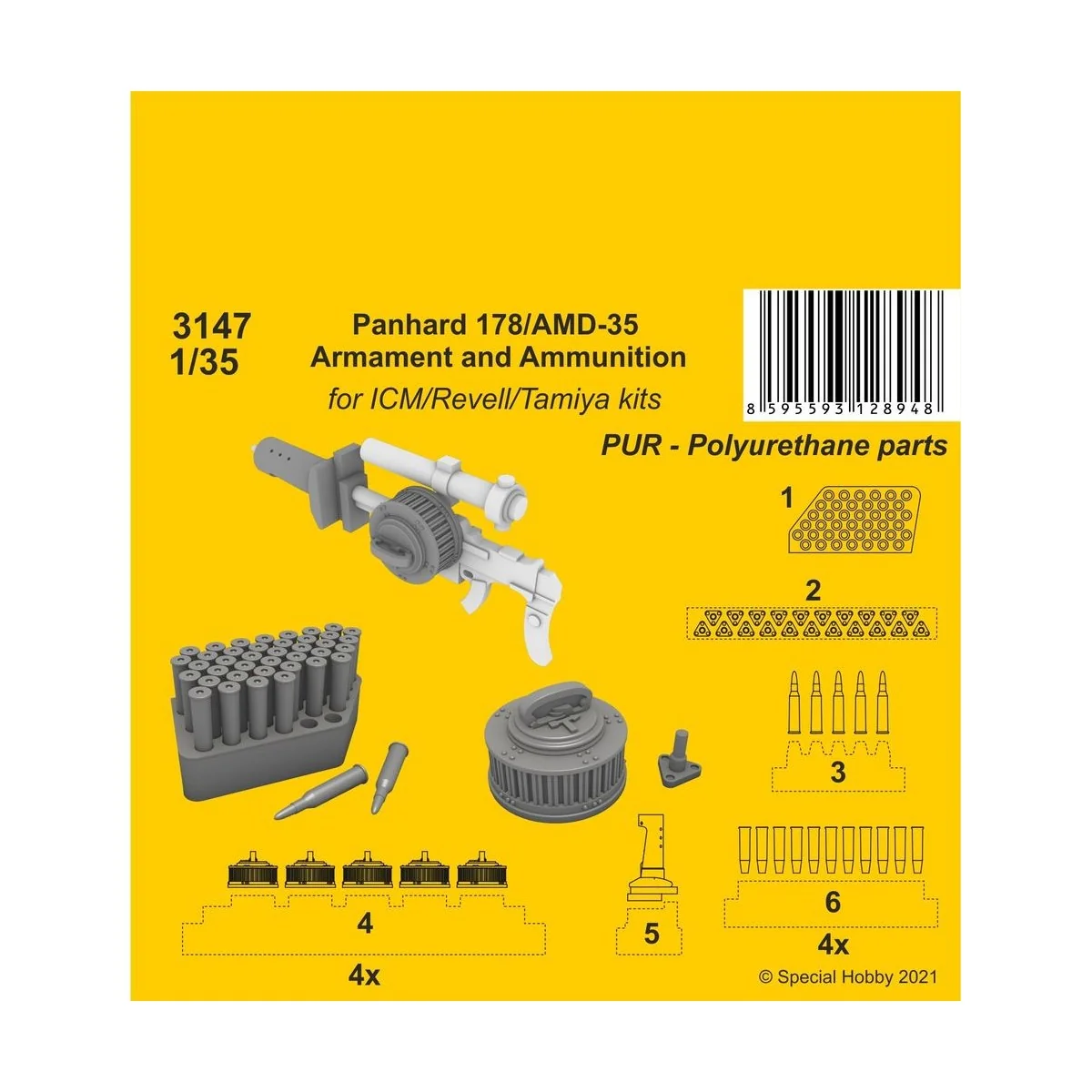 Panhard 178/AMD-35 Armament and Ammunition (ICM/Revell Tamiya kits)... Panhard 178/AMD-35 Armament and Ammunition (ICM/Revell Tamiya kits)...