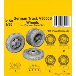 German Truck V3000S Wheels 1/35 / for ICM kits - CMK 129-3150