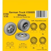 German Truck V3000S Wheels 1/35 / for ICM kits, 1/35 - CMK 129-3150
