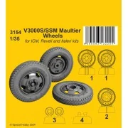 V3000S/SSM Maultier Wheels / for ICM kits - CMK 129-3154