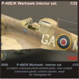 P-40E/K Warhawk Interior set, 1/32 - CMK 129-5050