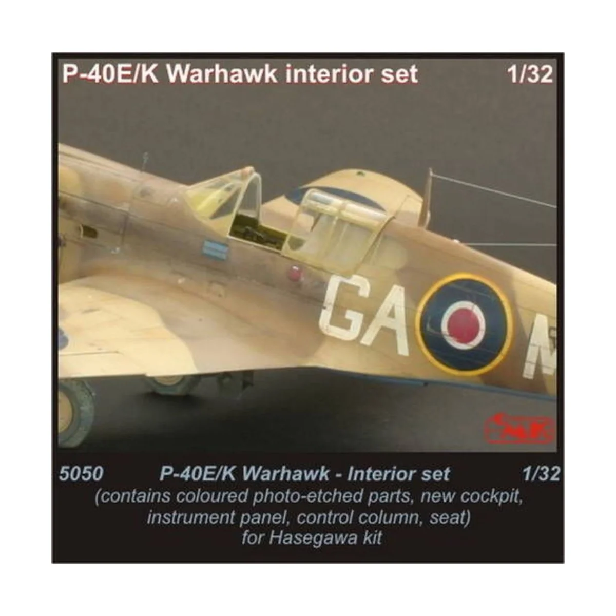 P-40E/K Warhawk Interior set, 1/32 - CMK 129-5050