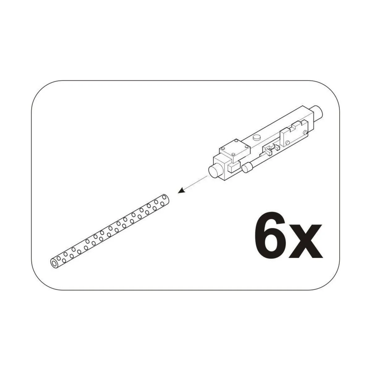 Browning M2 6pcs. WWII aircraft gun, 1/32 - CMK 129-5064