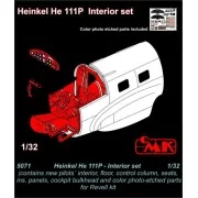 Heinkel He 111P Interior set, 1/32 - CMK 129-5071