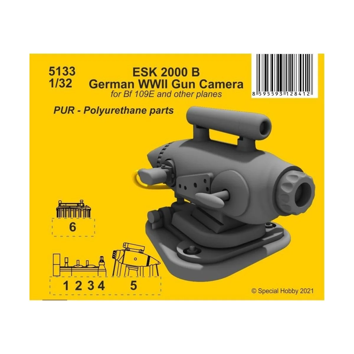 ESK 2000 B German WWII Gun Camera, 1/32 - CMK 129-5133 ESK 2000 B German WWII Gun Camera, 1/32 - CMK 129-5133