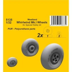 Westland Whirlwind Mk.I Wheels, 1/32 - CMK 129-5135