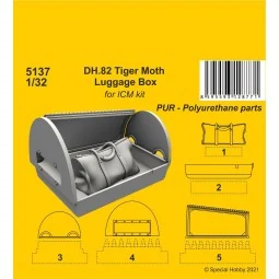 DH.82 Tiger Moth Luggage Box (ICM kit), 1/32 - CMK 129-5137