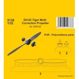 DH.82 Tiger Moth Correction Propeller(ICM kit), 1/32 - CMK 129-5138