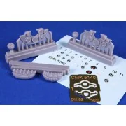 DH.82 Tiger Moth Instrument P. with Compasses and Coaming, Correcti...