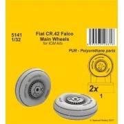 Fiat CR.42 Main Wheels (ICM kit), 1/32 - CMK 129-5141 Fiat CR.42 Main Wheels (ICM kit), 1/32 - CMK 129-5141