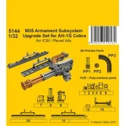 M35 Armament Subsystem Upgrade Set for AH-1G Cobra 1/32 /for ICM an...