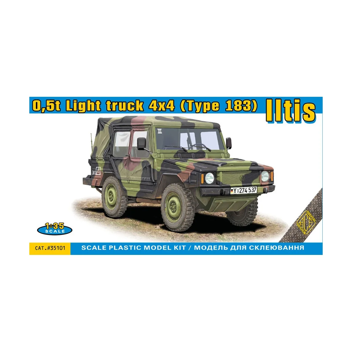 0,5t Light truck 4x4 (type 183) Iltis - ACE ACE35101