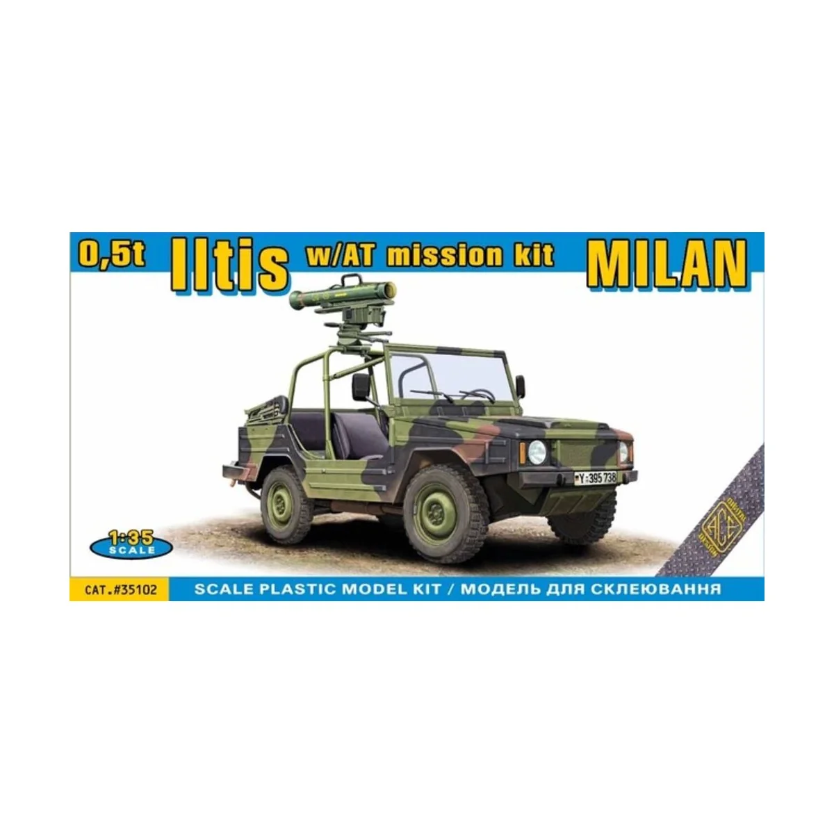 0,5t Iltis w/AT mission kit MILAN - ACE ACE35102