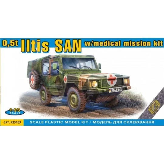 0, 5t Iltis SAN w/medical mission kit, 1/35 - ACE ACE35103