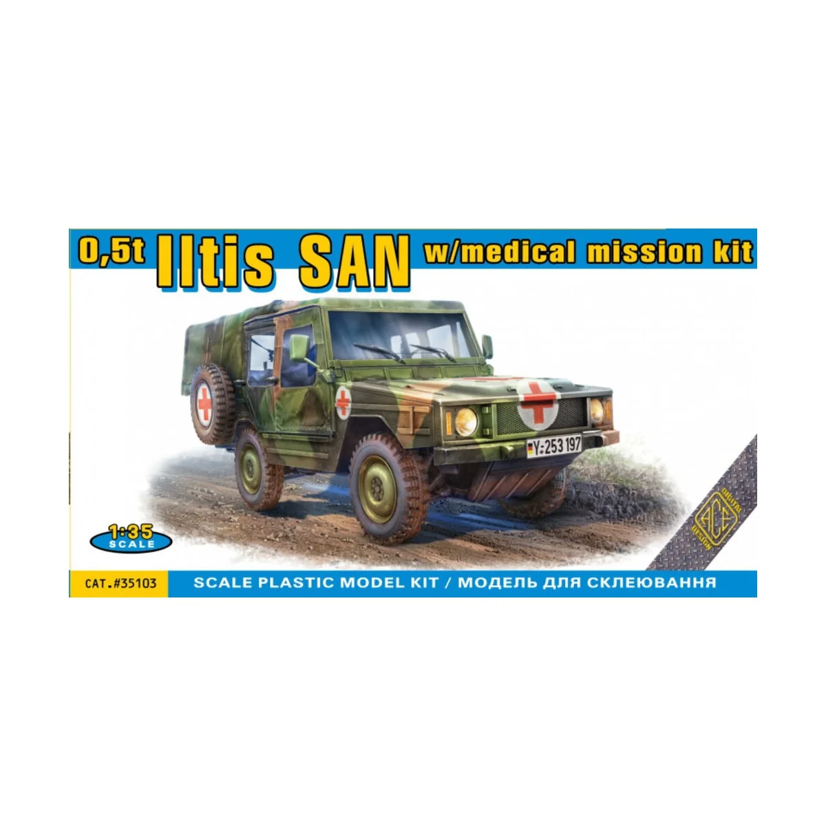 0,5t Iltis SAN w/medical mission kit - ACE ACE35103