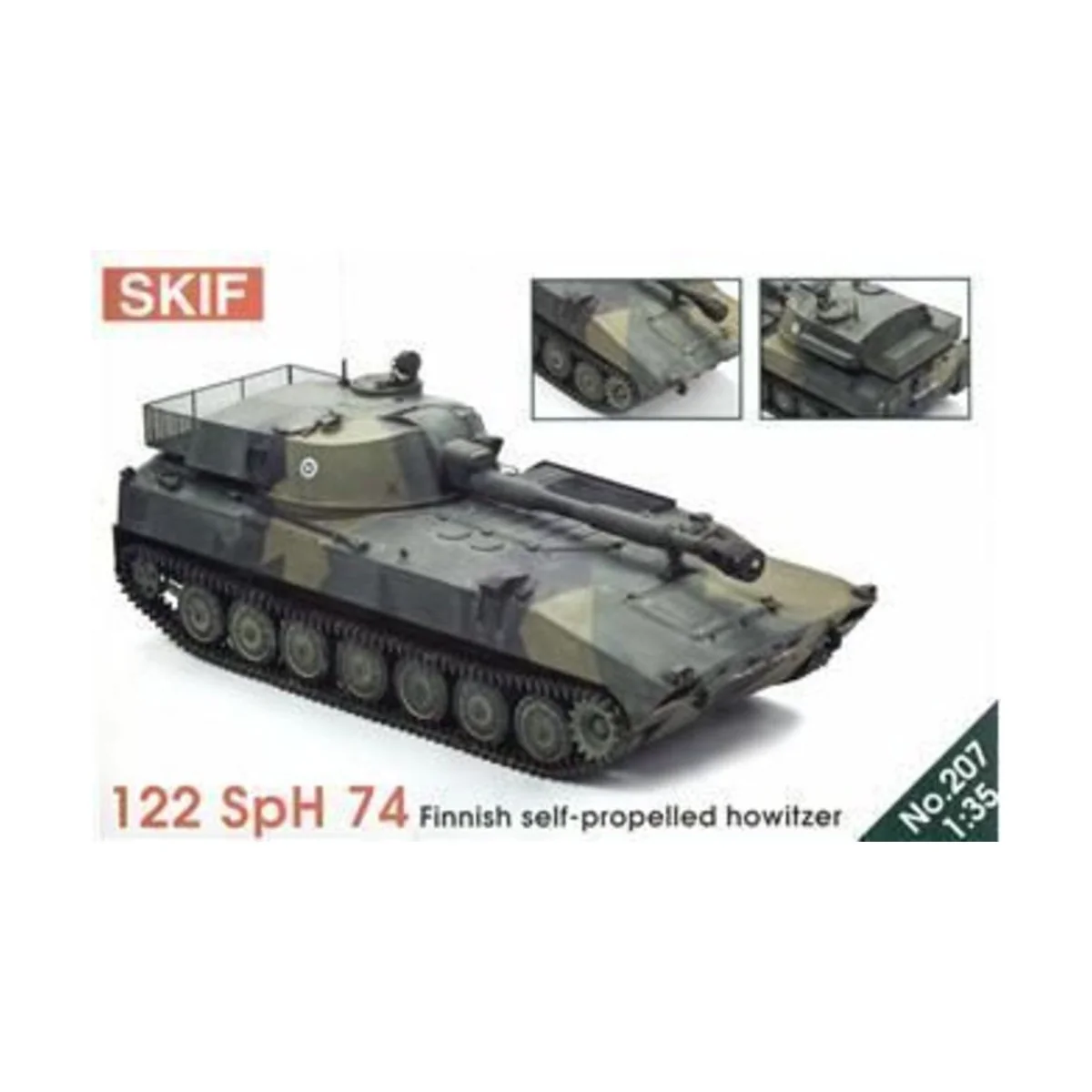 122 SpH 74 Finnish self-propelling how. - Skif mk207