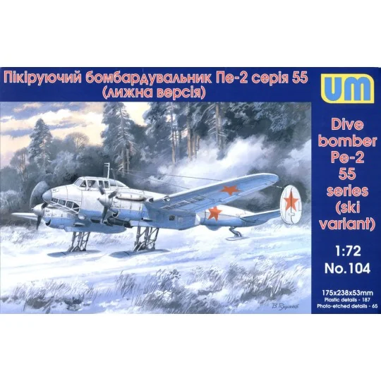 Dive Bomber Pe-2, 1/72 - Unimodels UM104 Dive Bomber Pe-2, 1/72 - Unimodels UM104