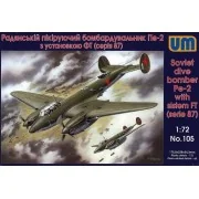 Dive Bomber Pe-2 with FT (87 series) - Unimodels UM105