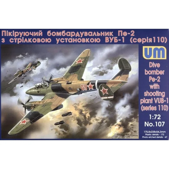 Dive Bomber Pe-2, 1/72 - Unimodels UM107 Dive Bomber Pe-2, 1/72 - Unimodels UM107