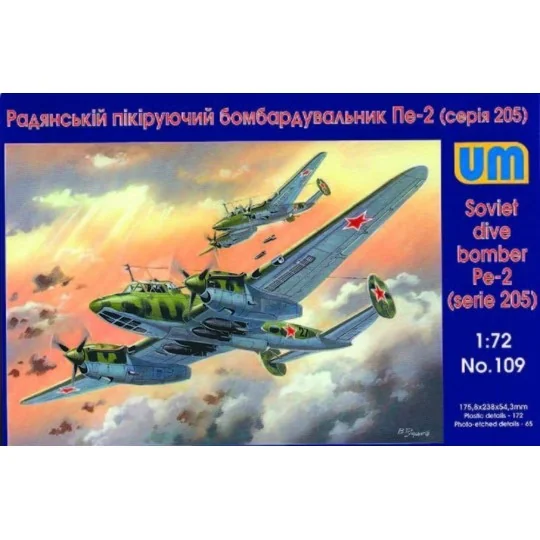 Dive Bomber Pe-2 (205 series), 1/72 - Unimodels UM109