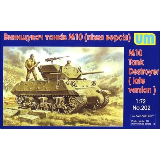 M10 tank destroyer, late, 1/72 - Unimodels UM202 M10 tank destroyer, late, 1/72 - Unimodels UM202