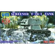 Screened T-26-1 tank - Unimodels UMT402